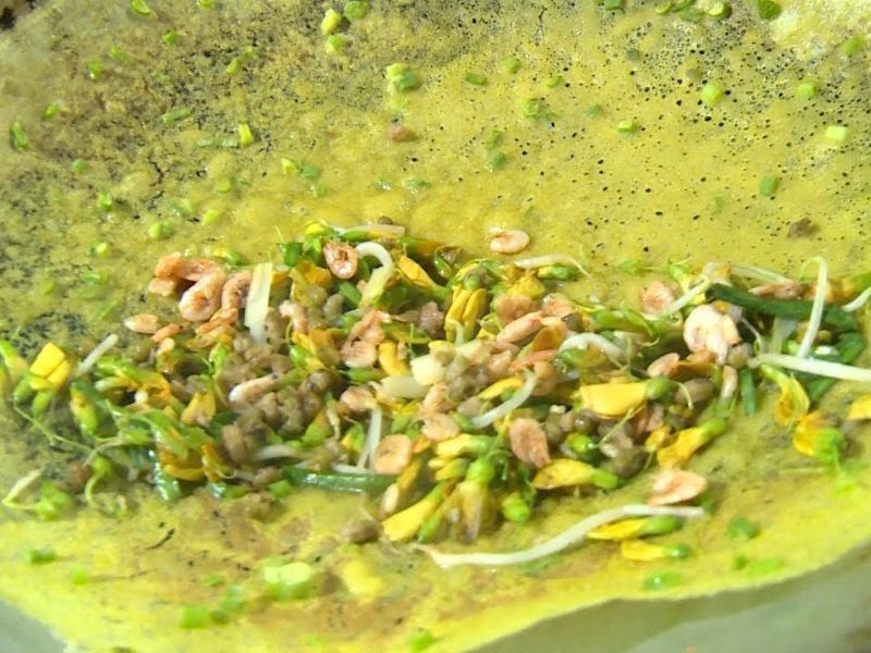 Banh xeo bong dien dien