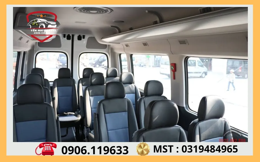 Thuê Xe 16 Chỗ Đi Thạnh Phú Giá Rẻ Uy Tín Tại TP.HCM 5 Noi That Hyundai Solati
